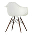 Cadeira de Braços em Plástico Eames DAW / Base Ácer Escuro